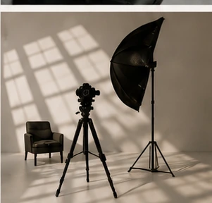 Photography equipment with soft natural shadows